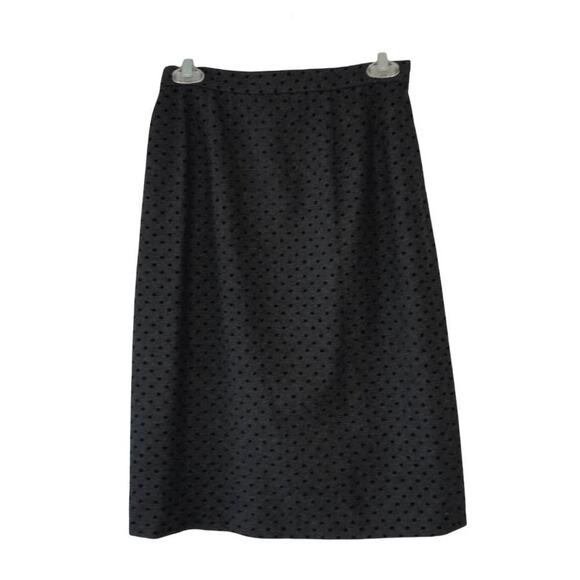 Vintage Rickie Freeman for Teri Jon velvet polka dot skirt - Picture 1 of 10